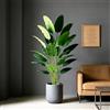 Kmitang Pianta di banano artificiale grande 85-115 cm, palma finta, pianta tropicale finta, foglie di plastica tipo uccello del paradiso, per decorazioni casa e giardino