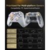 EasySMX D05 Gamepad Wireless per Nintendo Switch e PC con Dock di Ricarica, Joystick RGB con Effetto Hall, Controller di Gioco per Windows