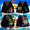 Bandai 2026 One Piece Frutto del Diavolo Thousand Mile Sunshine Pantaloncini da Spiaggia Estivi Larghi e ad Asciugatura Rapida Stile Manga 3D per Uomo e Donna
