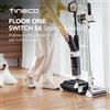 Tineco FLOOR ONE Switch S6 Stretch Breeze (Stretch S6 Combo) Aspirapolvere 2-in-1 per superfici asciutte e bagnate, 180 ° Asciugatrice a piatto Lay-Flat Flash Dry con design anti-avvolgimento e