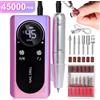 Limegirl Trapano Elettrico Professionale per Unghie 45000RPM, Ricaricabile, Silenzioso, per Manicure e Salone