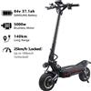 SUNNIGOO Monopattino Elettrico ROVORON Original S7 5000W Doppio Motore 84V 37.1Ah 100km/h con Sblocco APP, Sospensioni Regolabili, Pieghevole, per Pendolarismo Adulti