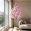 NONE Albero di ciliegio artificiale da 2 m, grande albero di fiori di seta finto per decorazioni nuziali, interni ed esterni, decorazione per la casa e il soggiorno