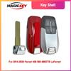 NONE Guscio di ricambio Magickey a 4 pulsanti per chiave telecomando smart con lama, modello CS094004, per Ferrari 458, 588, 488GTB, LaFerrari (2014-2020)