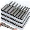 NONE Set di Punte Esagonali Profonde da 6/7/8/9/10/12/14mm per Avvitatore Elettrico, Adattatore per Chiavi a Bussola, Utensile Elettrico