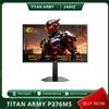 TITAN ARMY Monitor da gaming TITAN ARMY P276MS 240Hz overclockato a 275Hz, schermo piatto 16:9 Fast IPS QHD con DyDs a 180 zone, QD-Mini LED e base con staffa di sollevamento