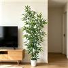 NONE Bambù Artificiale Verde 1,6-2,1 m, Albero di Bambù Finto a Steli Multipli, Pianta Finta Real Touch, Decorazione Alta da Pavimento per Interni ed Esterni
