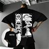 Bandai T-shirt da uomo One Piece Trafalgar Law 2026 estiva in cotone con stampa anime sul retro, oversize, streetwear, traspirante, a maniche corte