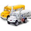 Disney Pixar Car Toys Crazy Miss Fritter School Bus Modellino di auto giocattolo in metallo pressofuso, regalo di compleanno per bambini