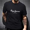 NONE Nuovissima T-Shirt Pepe Jeans London Estiva da Uomo Manica Corta Moda Popolare 100% Cotone Top Trendy Streetwear Abbigliamento Y2K