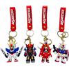 Bandai Portachiavi Gundam da polso, portachiavi in silicone 3D, simpatico portachiavi con personaggio anime Mobile Suit, materiale in gomma morbida e resistente, può essere utilizzato come decorazione per