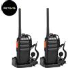 Retevis RT24 Walkie-Talkie per Adulti, Radio Bidirezionale Professionale, Ricaricabile, 16 Canali, con Caricatore Europeo, Batteria di Grande Capacità, Ideale per la Comunicazione di Squadr