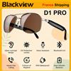 BLACKVIEW Occhiali Smart Blackview D1 PRO con Chiamata Bluetooth, Altoparlante Impermeabile IP54, Campo Sonoro Aperto, Assistente Vocale, Protezione UV per Esterni