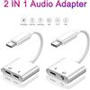 NONE Cavo adattatore 2 in 1 da USB-C a jack audio da 3,5 mm per ricarica e cuffie, compatibile con Samsung, Xiaomi, Huawei e altri telefoni con USB-C, splitter audio Aux.