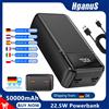 Hganus 50000mAh Powerbank 22.5W Batteria esterna a ricarica rapida Batteria di grande capacità Stazione di ricarica rapida ricaricabile per IPh xiaomi Samsung iPad