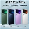 K-Touch Smartphone M17 Pro Max, Cellulare 5G Economico con Schermo HD da 7.3 Pollici, Dual SIM, Batteria da 7800mAh, Android 15, Versione Globale