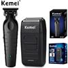 Kemei Tagliacapelli Elettrico Professionale Kemei, Ricaricabile USB, Trimmer per Barbiere, Rasoio Elettrico da Uomo, Kit KM-2299 KM-1102