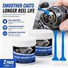 NONE Grasso Professionale per Mulinelli da Pesca, Lubrificante per Ingranaggi e Cuscinetti di Mulinelli Spinning e Baitcasting, Impermeabile e Antiruggine ZORILYNX 100g con Pennello