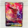 keeppley Carta Pokémon Eevee ex in inglese fai-da-te con texture olografica, in perfette condizioni, carta da collezione anime premium