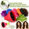 NONE Diffusore Pieghevole in Silicone per Asciugacapelli, Copertura Universale Richiudibile per Capelli Ricci e Mossi, Beccuccio Retrattile Portatile