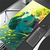 Potdemiel Tappetino per Mouse in Pelle Oversize, Tappetino da Scrivania per PC, Tappetino per Studenti, Tappetino per Tastiera con Motivo Pokemon Bulbasaur Anime
