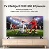NONE HKC 42Q1L Smart TV FHD da 42 Pollici VIDAA con Pannello Sharp, DVB T2 S2 C Completo, HDR10, Audio Dolby e Porte HDMI, AV, Jack per Cuffie