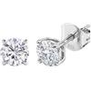 TJC Orecchini a perno con solitario di moissanite, diamante creato in laboratorio da 4/5/6/7/8 mm, orecchini in argento Sterling 925 per donne e uomini, piercing per elica/trago/lobo con chiusura a