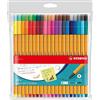 STABILO point 88 - Fineliner - Astuccio da 40 - Colori assortiti
