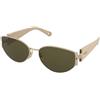 Chloe CH0260S 003 | Occhiali da Sole Graduati o Non Graduati | Prova Online | Metallo | Cat Eye | Oro | Adrialenti