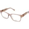 Carolina Herrera HER 0329/G 35J | Occhiali da Vista Graduati | Plastica | Quadrati | Rosa, Trasparente | Adrialenti