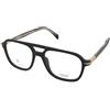 David Beckham DB 1182 2M2 | Occhiali da Vista Graduati | Prova Online | Unisex | Plastica | Pilot | Nero | Adrialenti
