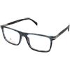 David Beckham DB 1181 YA7 | Occhiali da Vista Graduati | Prova Online | Plastica | Quadrati | Blu, Trasparente | Adrialenti