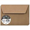 Clairefontaine 29006C - Pacco da 20 Buste autoadesive - Formato C6 (11,4x16,2cm) - 120g/m² - Colore Kraft -Inviti Eventi e Corrispondenza - Gamma Pollen - Carta Premium Liscia