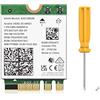 WAVLINK WiFi 6E AX210 Wireless Scheda Modulo, Adattatore di Rete Intel Tri-Band 5400Mbps 2.4GHz/5GHz/6GHz per Laptop, con Bluetooth 5.3,Latenza Ultrabassa, Supporto Windows 10/11 (64bit) M.2/NGFF