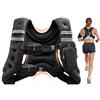 VEVOR Gilet Zavorrato con Pesi, Giubbotto Zavorrato 11,46 kg con Strisce Riflettenti Fibbia Regolabile Tasche Portaoggetti Allenamento di Forza Corsa Jogging Fitness, Riempimento Sabbia di Ferro