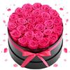 VEVOR Fiore Stabilizzato Vero Fiori Secchi Ornamentali 27 Rose Stabilizzate in Scatola, Bouquet di Fiori Eterni Immortali, Rosa Eterna Vera, Ampia Gamma di Utilizzi Anniversario, Natale
