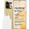 realme 16 Pro+ 5G Smartphone 8+256GB, Fotocamera 200MP, Display AMOLED Curvo 6.8 144Hz, Batteria 7000mAh 80W, Snapdragon 7 Gen 4, Oro premium