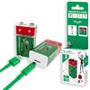 Wonder Full Energy - Batterie 9V / 6LR61 ricaricabili tramite USB-C - Cavo USB-C incluso, lunga durata, 9V, 3600mWh, 370 mAh, confezione da 2 batterie
