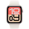 Apple Watch SE 3 (2025) GPS 44mm Starlight Aluminum Case Sport Band S/M - Starli