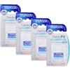 Inava Dentofil - Filo interdentale bianco Expanding Mentolo, 25 metri, confezione da 4