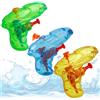 ATHLEJOY 3 mini pistole ad acqua 8 cm colorati giocattoli estivi bambini spritzpistole portata lunga piscina spiaggia giardino festa all'aperto compatta divertente