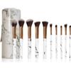 Zoë Ayla Makeup Brush Set Marble 10 Piece 10 pz