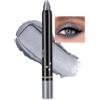 Erinde Ombretto in Stick Grigio Cremoso, Matita Ombretto, Impermeabile e Altamente Pigmentato Eyeshadow Stick, Lunga Tenuta con Effetto Metallico Luminoso, Texture Setosa e Facile da Applicare, Vegan