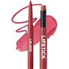 Erinde Set Rossetto e Matita Labbra, Lipliner & Lipstick Finish Matte, Rossetto Lunga Durata Altamente Pigmentato, Kit Labbra Effetto Vellutato e Soft Focus per Contorni Perfetti,#07