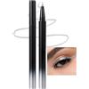 Erinde Eyeliner Liquido Metallico Argento, Eyeliner Waterproof, Matita Occhi Lunga Tenuta fino a 8 ore, Asciugatura Rapida e Antisbirciatura, Finish Lucido e Brillante, Alta Pigmentazione #04