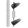 Erinde Mascara Doppio Applicatore, Mascara Nero Intenso ad Alta Pigmentazione, Ciglia Definite e Voluminose, Waterproof, Trucco Occhi a Lunga Tenuta fino a 8 Ore, Finish Opaco, Formula Vegana