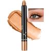 Erinde Ombretto in Stick Champagne Cremoso, Matita Ombretto, Impermeabile e Altamente Pigmentato Eyeshadow Stick, Lunga Tenuta con Effetto Metallico Luminoso, Texture Setosa e Facile da Applicare