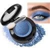 Erinde Palette Ombretti Glitter Blu, Palette Eyeshadow Altamente Pigmentata, Ombretto & Trucco Blu, Texture Fine, Effetto Scintillante Intenso, Waterproof e a Lunga Durata, Con Applicatore,#08