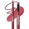 Erinde Set Rossetto e Matita Labbra, Lipliner & Lipstick Finish Matte, Rossetto Lunga Durata Altamente Pigmentato, Kit Labbra Effetto Vellutato e Soft Focus per Contorni Perfetti, #08