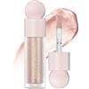 Erinde Liquid Highlighter Makeup, Face Highlighter Bronzer Makeup Stick, Natural Glossy Finish Blush, Lightweight Blendable Silky Smooth Cream Face Illuminator Makeup, Cruelty-free 03#